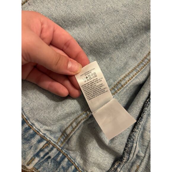 NWT $109 Lucky Brand Womens XL Trucker Jean Jacket 100% Cotton Light Blue Denim - Picture 5 of 9